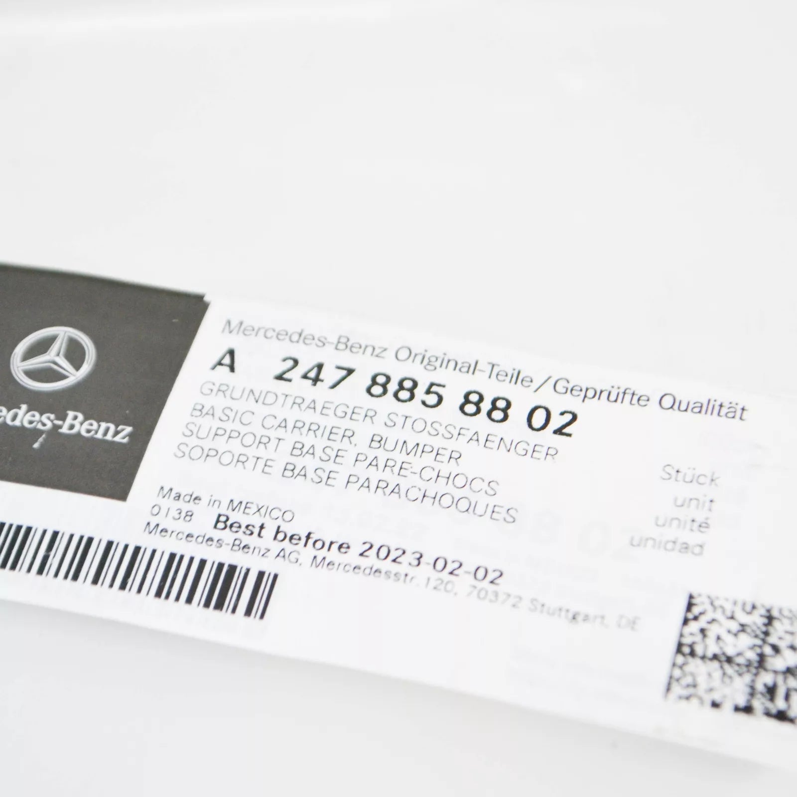 NEW MERCEDES-BENZ GLB X247 FRONT RIGHT BUMPER BASIC CARRIER A2478858802 ORIGINAL