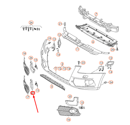 NEW AUDI Q5 8R FRONT BUMPER RIGHT COVER 8R0807246A ORIGINAL