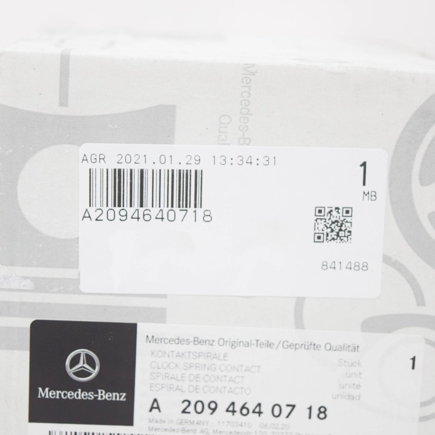 NEW MERCEDES-BENZ CLK A208 STEERING WHEEL CONTACT SPIRAL A2094640718 ORIGINAL