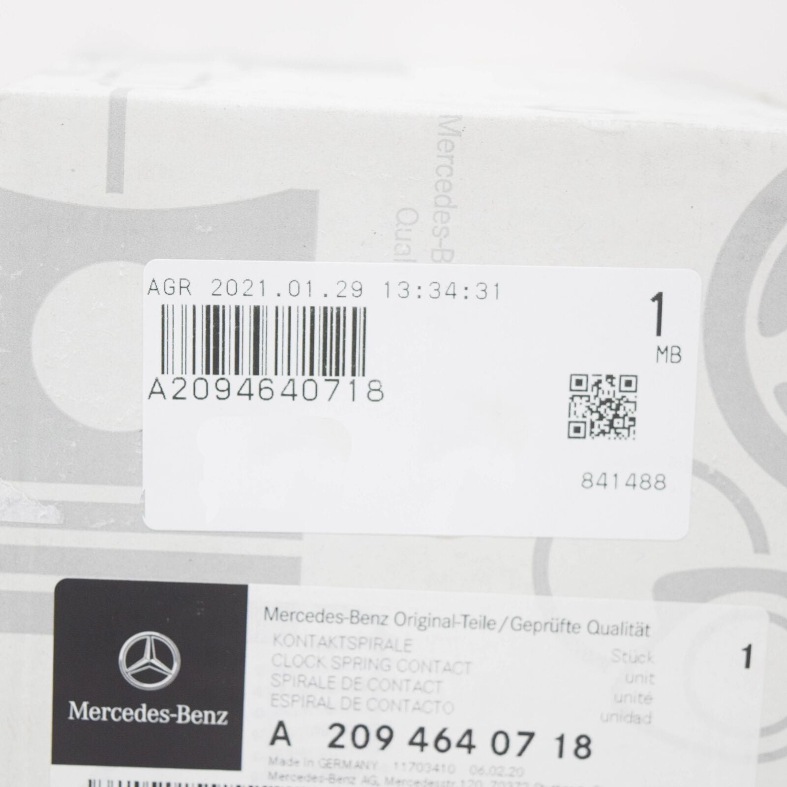 NEW MERCEDES-BENZ CLK A208 STEERING WHEEL CONTACT SPIRAL A2094640718 ORIGINAL