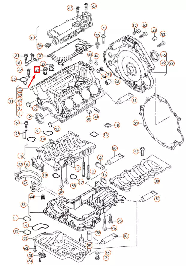 NEW AUDI A4 B7 ENGINE OIL SPRAY VALVE JET 079115540A