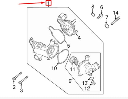 NEW AUDI A8 4H D4 WATER PUMP ASSEMBLY 079121013T ORIGINAL