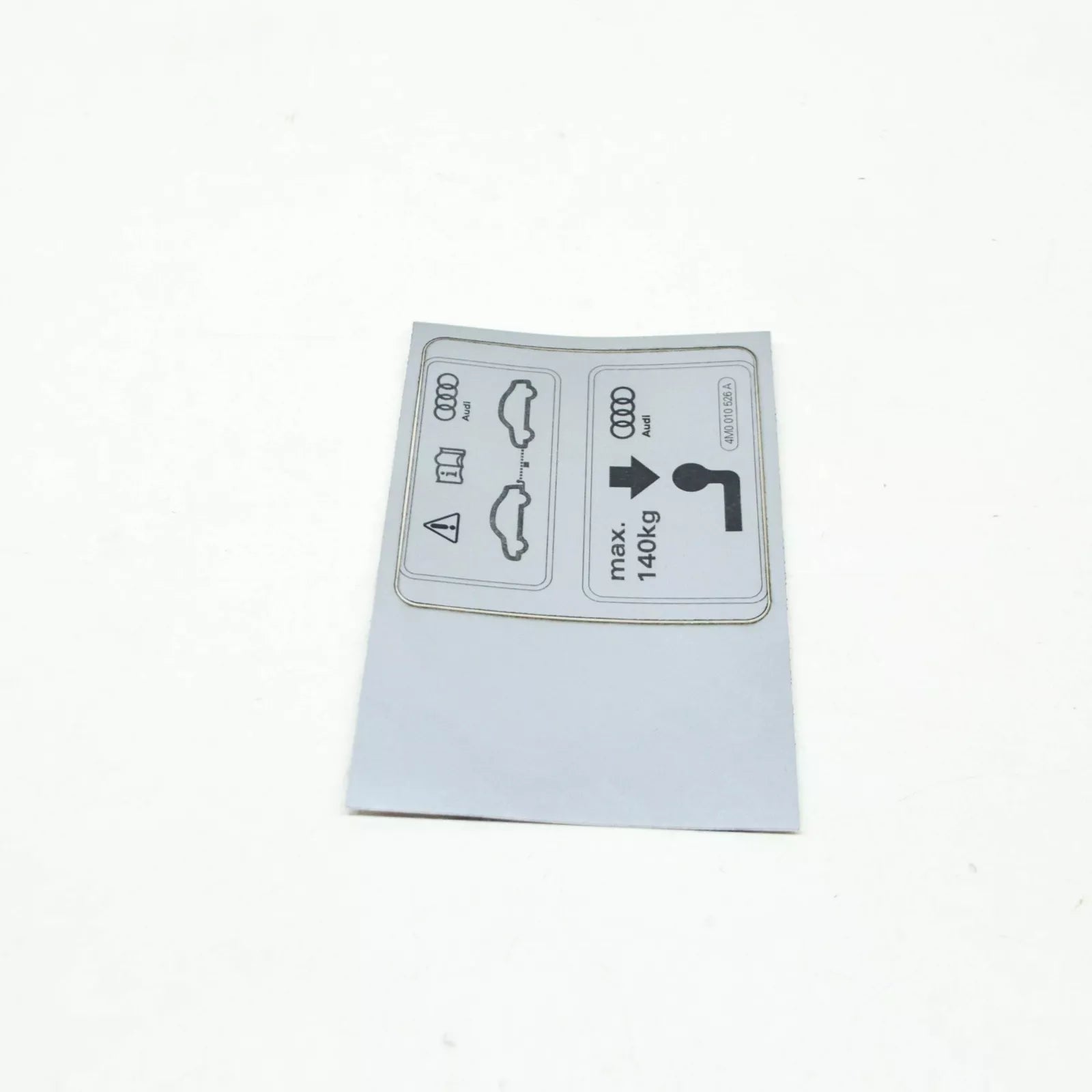 NEW AUDI Q7 4M TRAILER OPERATION STICKER LABEL 4M0010526A ORIGINAL