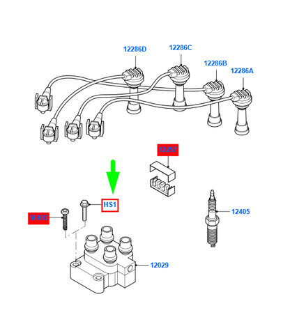 new ford focus mk2 ignition coil bolt w711580-s437 1372758 original