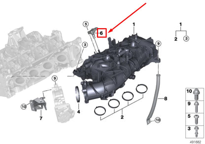 NEW BMW 3 G20, G28 MAP SENSOR 13628637900 8637900 ORIGINAL