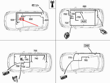 new mercedes-benz cla c117 wlan electrical wiring harness a1175401801 original
