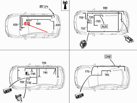 new mercedes-benz cla c117 wlan electrical wiring harness a1175401801 original