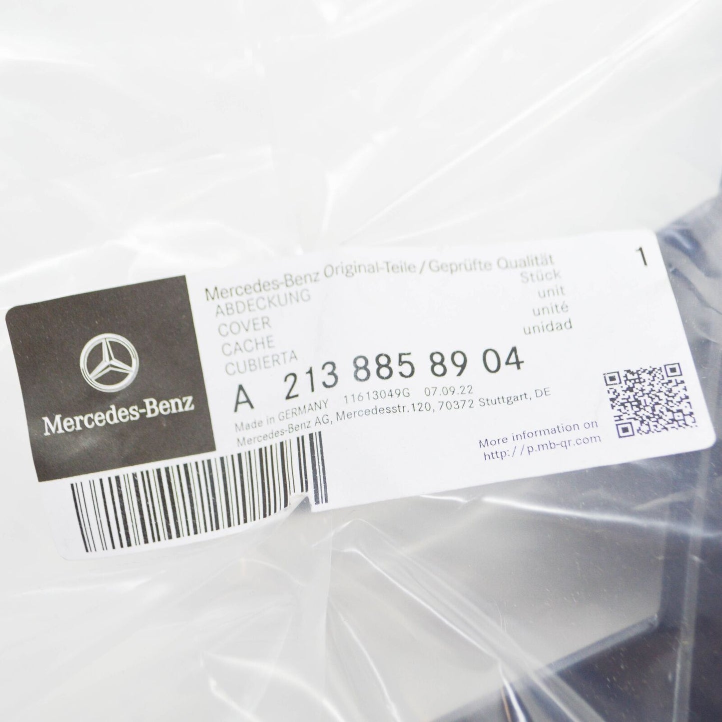 NEW MB E C238 FRONT BUMPER LOWER LEFT GRILLE COVER TRIM A2138858904 ORIGINAL