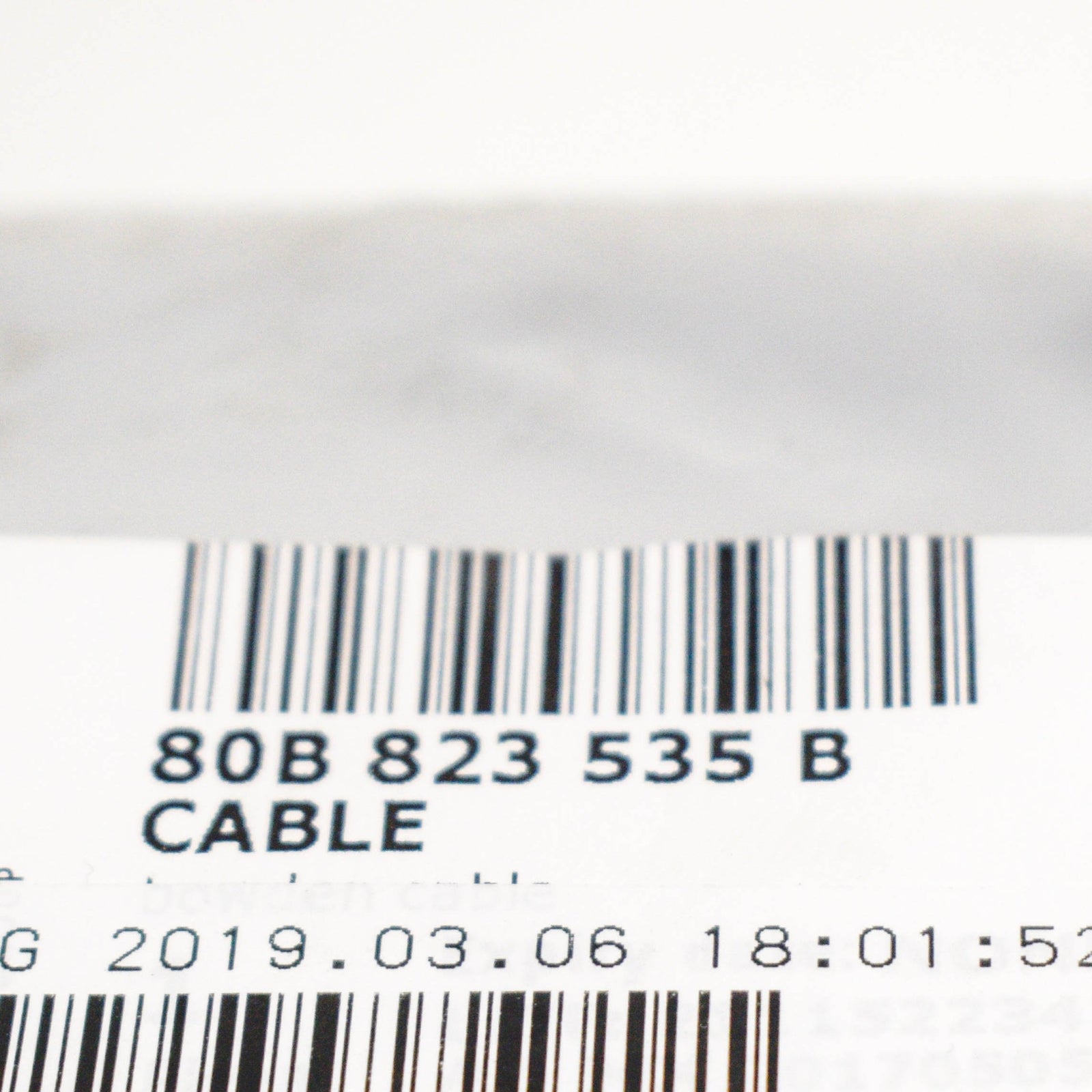 NEW AUDI Q5 80A REAR HOOD RELEASE BOWDEN CABLE 80B823535B LHD ORIGINAL