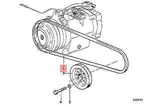 NEW BMW 5 E34 AIR CONDITIONING ACCESSORY BELT 64551722991 2.5 PETROL ORIGINAL