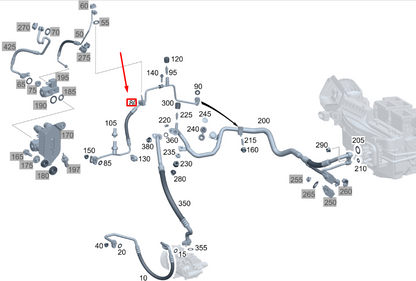 new mercedes-benz gla h247 amg refrigerant line a1778309802 original