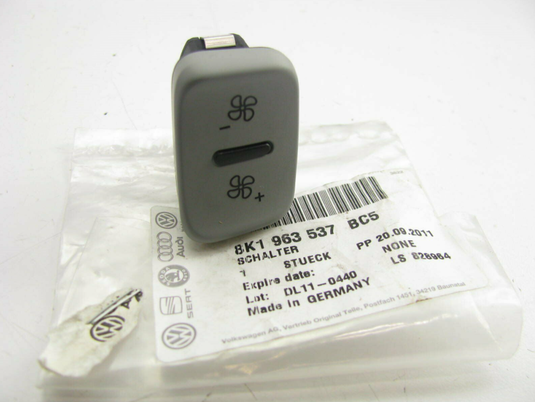 new audi a5 cabrio 8f front left side seat fan switch 8k1963537bc5 original