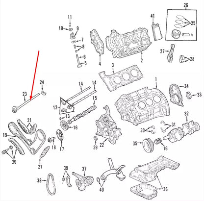 NEW MB M-CLASS W164 ENGINE BALANCE SHAFT A2720302872 4.0 DIESEL