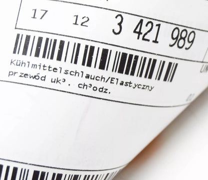 NEW BMW E83 X3 RADIATOR COOLANT HOSE 3421989 17123421989 ORIGINAL