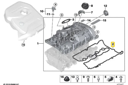 NEW BMW 1 F21 CYLINDER HEAD VALVE COVER GASKET SEAL 11128618519 ORIGINAL