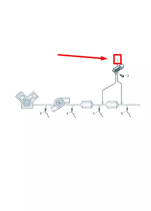 NEW VW CADDY ALLTRACK FURGON SAA NOX SENSOR MODULE COVER 2K6971394B ORIGINAL