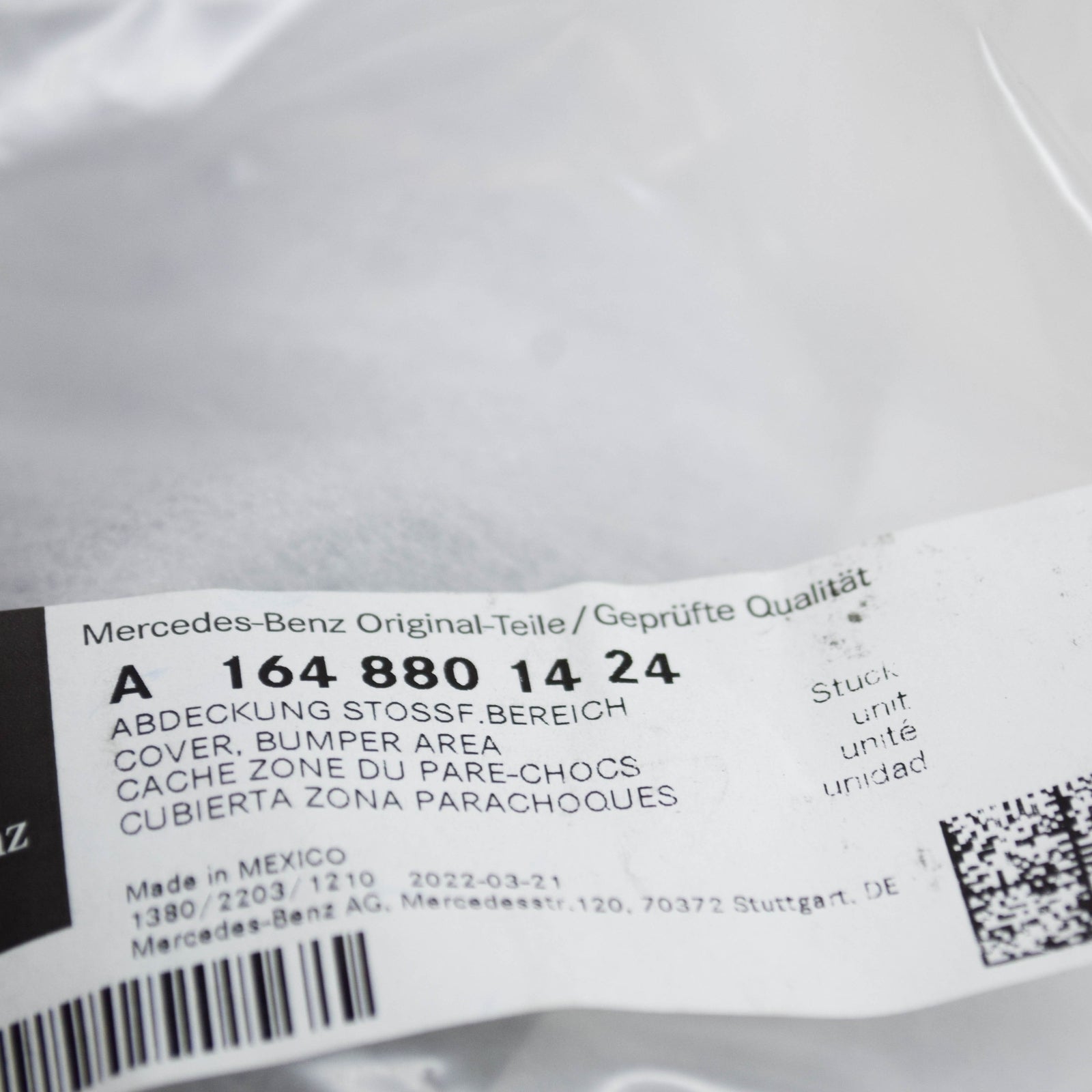 NEW MERCEDES-BENZ GL X164 FRONT RIGHT FOG GRILLE A1648801424 ORIGINAL