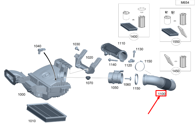 new listingmercedes-benz sprinter 907 clean air line a9075284300 original