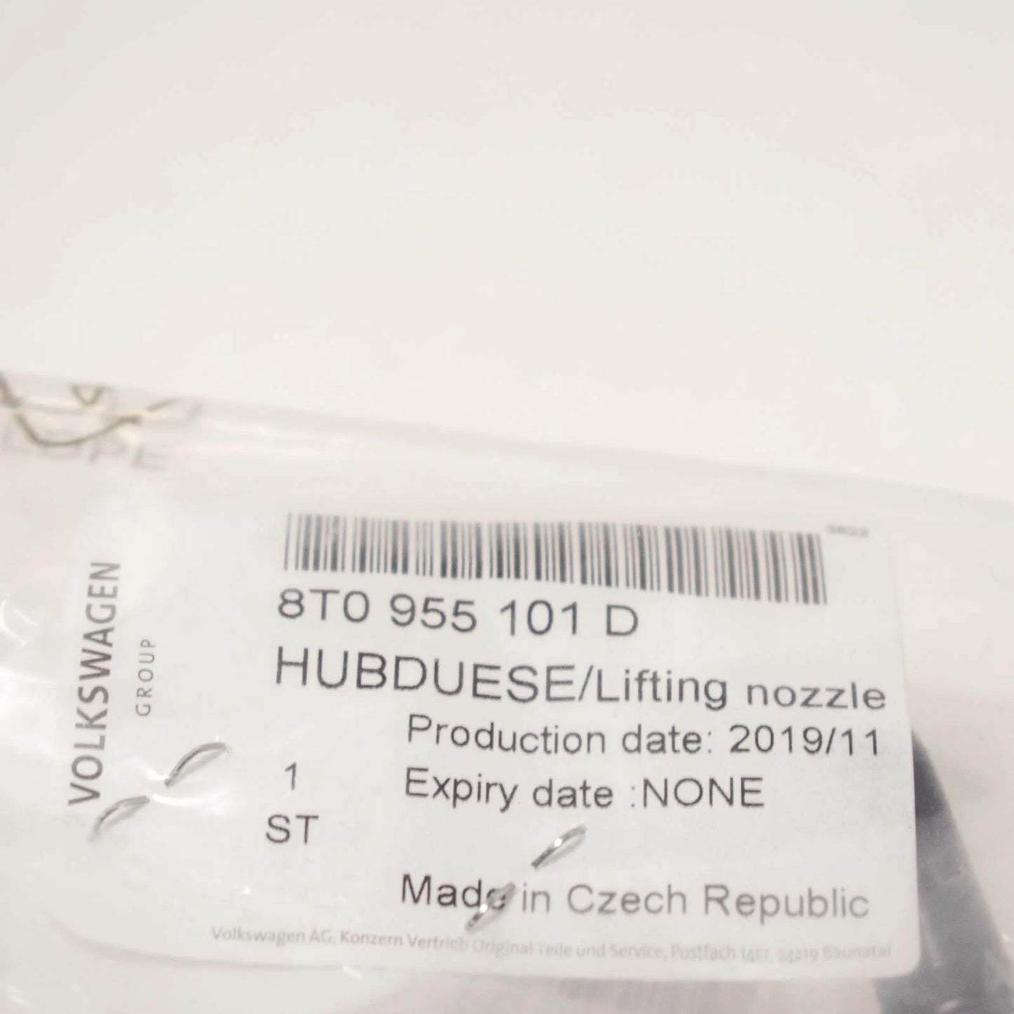 NEW AUDI A5 8T LEFT SIDE HEADLIGHT WASHER NOZZLE 8T0955101D 2015 ORIGINAL