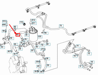 NEW MERCEDES-BENZ GL X164 FUEL HOSE A6420785281 ORIGINAL