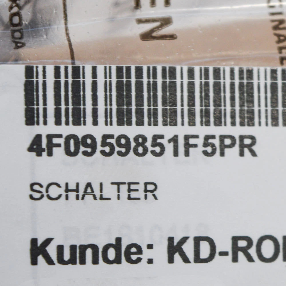 NEW AUDI Q7 4L FRONT MAIN DOOR WINDOW SWITCH 4F0959851F5PR ORIGINAL