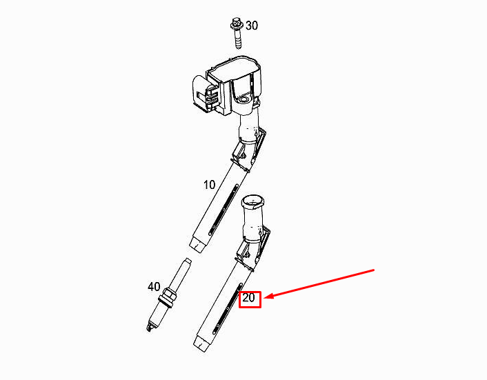 new mercedes-benz a w177 ignition coil connector a2821590042 original