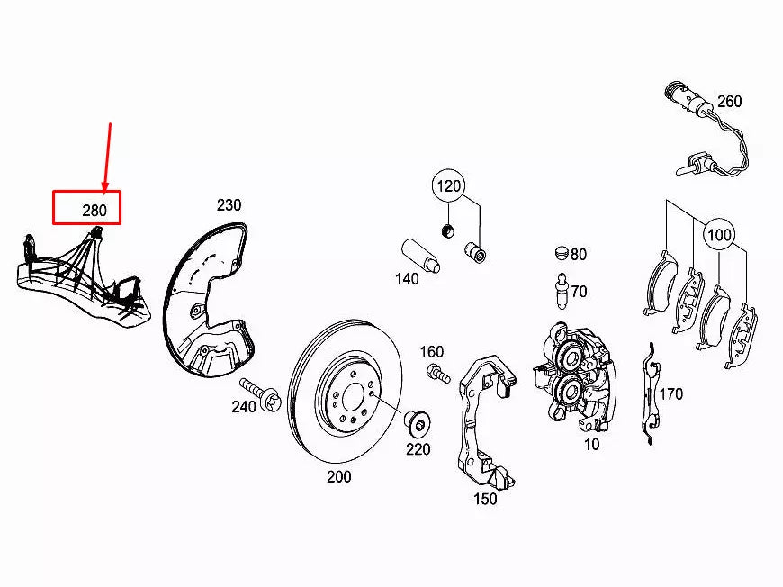 NEW MERCEDES-BENZ GLE COUPE C292 FRONT RIGHT GUIDE VANE A2924210220 ORIGINAL