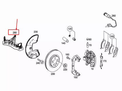 NEW MERCEDES-BENZ GLE COUPE C292 FRONT RIGHT GUIDE VANE A2924210220 ORIGINAL