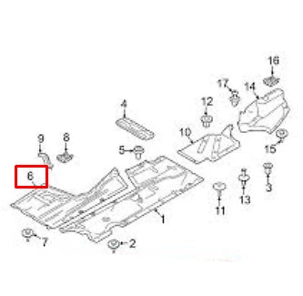 NEW BMW 1 F20 MIDDLE LEFT UNDERBODY PANELLING 51757241829 7241829 ORIGINAL