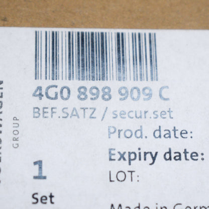 NEW AUDI A6 4G2, C7, 4GC ROCKER PANEL MOLDING HARDWARE KIT 4G0898909C ORIGINAL