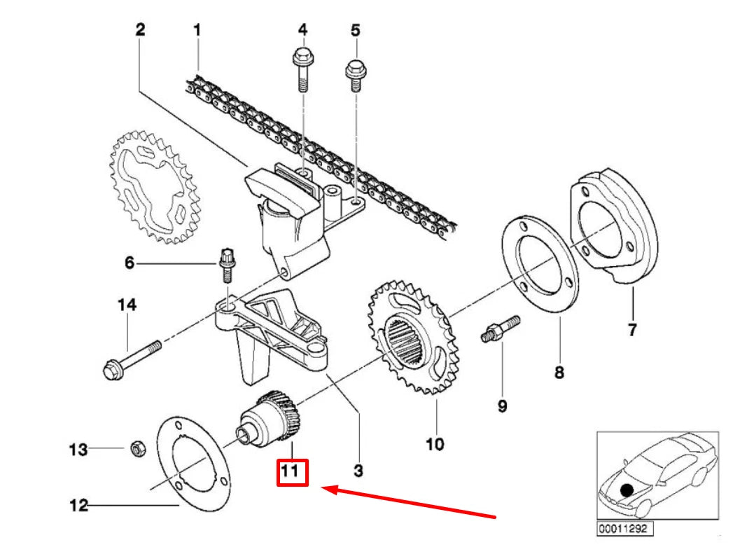 NEW BMW 5 E39 SPLINED SHAFT 11361715027 1715027 ORIGINAL