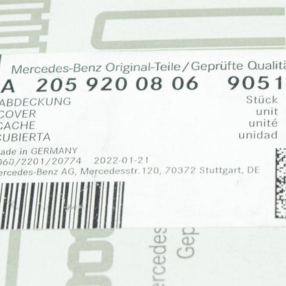 NEW MERCEDES-BENZ C C205 REAR SEAT CUSHION ISOFIX COVER A20592008069051 ORIGINAL