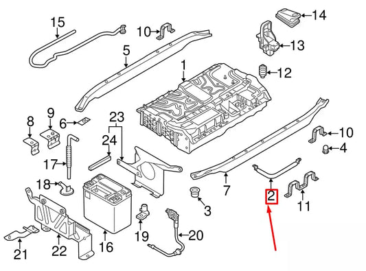NEW AUDI Q5 8R NEGATIVE BATTERY CABLE 8R0915181E ORIGINAL