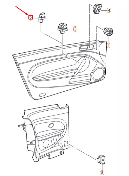 NEW VW BEETLE A5 FRONT RIGHT DOOR WINDOW SWITCH LHD 5C5959855AICX