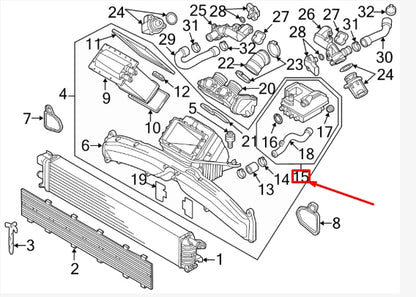 NEW AUDI A8 D4 OIL SEPARATOR 079103542E ORIGINAL