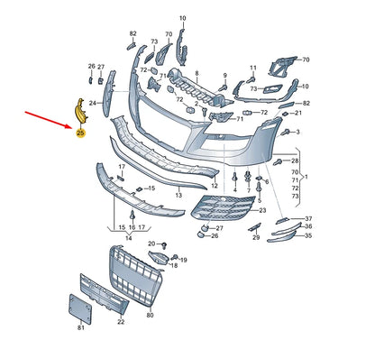NEW AUDI R8 42 FRONT BUMPER RIGHT TOW EYE COVER 420807205MI7 ORIGINAL
