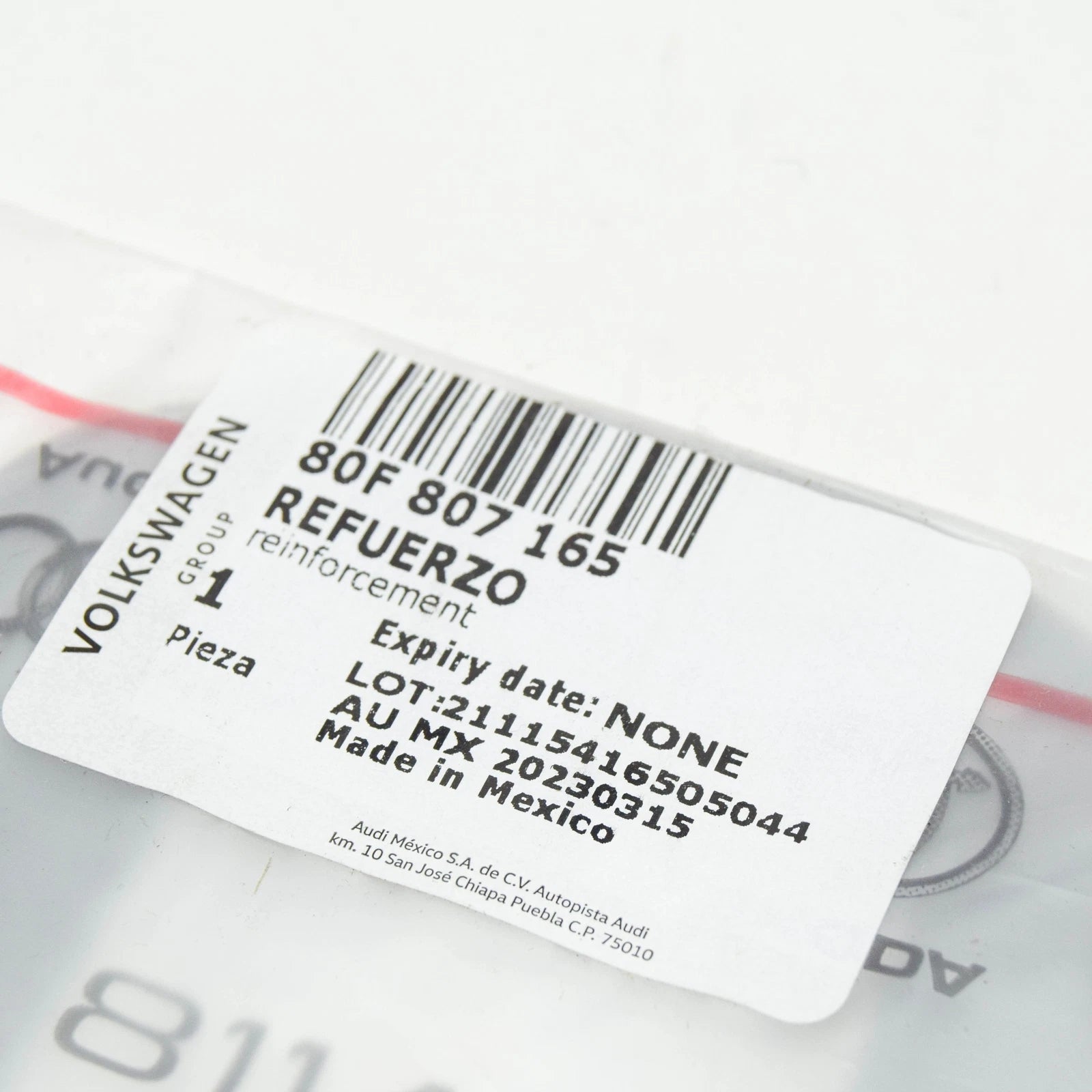 NEW AUDI Q5 FY REAR BUMPER COVER REINFORCEMENT 80F807165 ORIGINAL