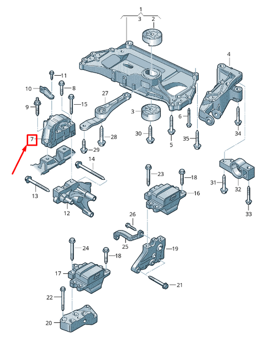 new vw golf vi 5k mk6 right engine mount bracket 1k0199262k original
