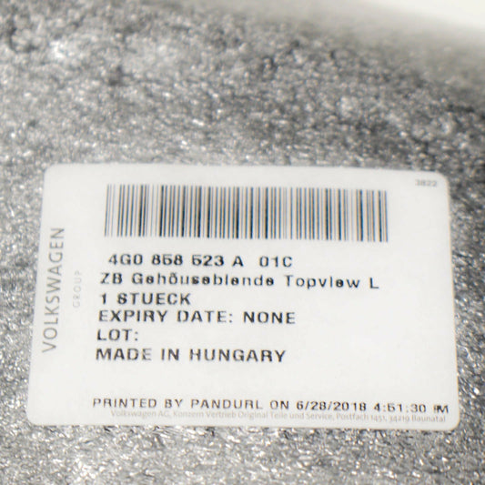 NEW AUDI A6 4G C7 FRONT LEFT DOOR MIRROR HOUSING TRIM 4G0858523A01C ORIGINAL