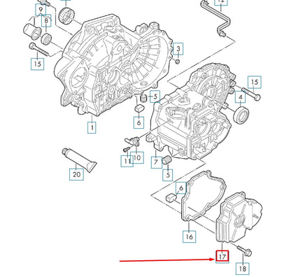 NEW VOLKSWAGEN GOLF 5G MK7 GEARBOX COVER 0A4301211C ORIGINAL