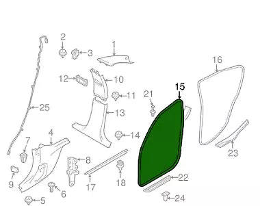NEW BMW 4 GRAN COUPE F36 FRONT LEFT (DRIVER SIDE) DOOR SEAL RUBBER 51727409193