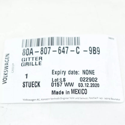 NEW AUDI Q5 80A FRONT BUMPER LOWER GRILLE 80A807647C9B9