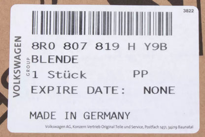 NEW AUDI Q5 8R REAR BUMPER COVER TRIM 8R0807819HY9B ORIGINAL