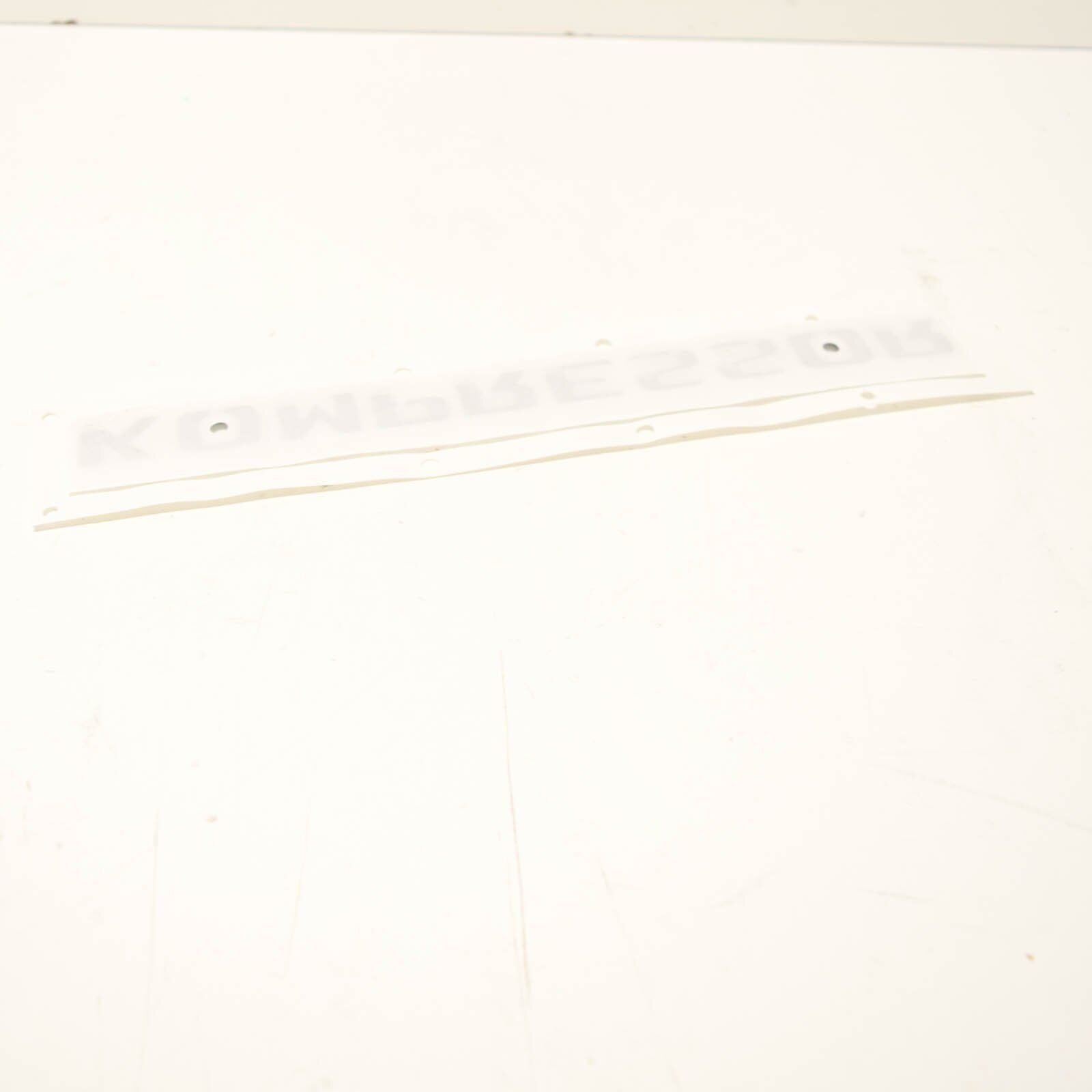 NEW MB SLK R170 TRUNK LID KOMPRESSOR CHROME BADGE A2038173015 ORIGINAL