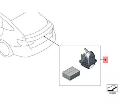 NEW BMW 3 F30 REVERSING CAMERA RETROFIT CABLE HARNESS KIT 66212361833 ORIGINAL