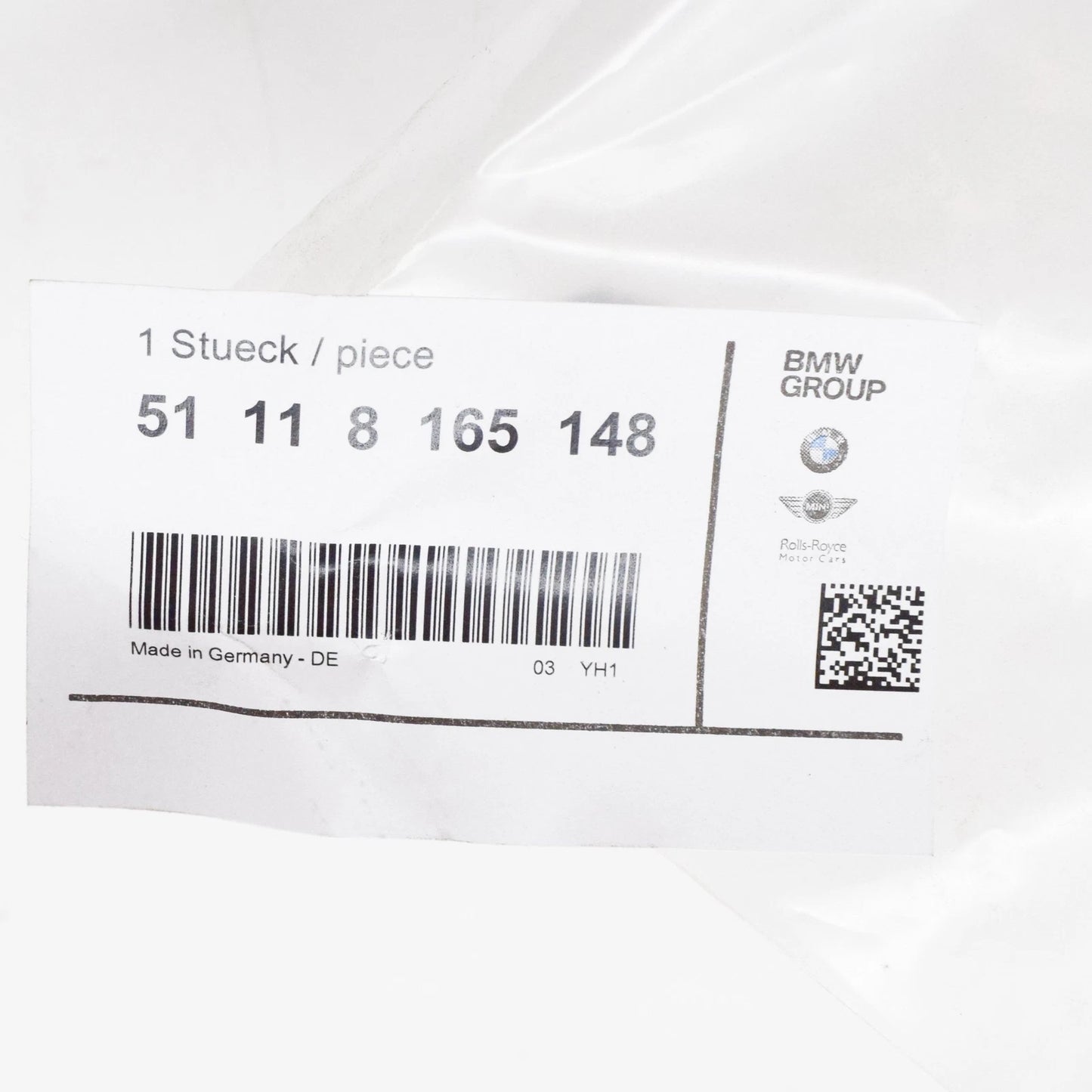 NEW BMW 3 E36 FRONT LICENSE NUMBER PLATE 51118165148 8165148 ORIGINAL