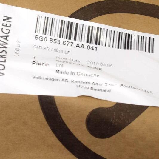 NEW VW GOLF MK7 FRONT BUMPER LOWER GRILLE 5G0853677AA041 ORIGINAL