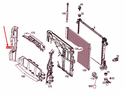 NEW MERCEDES-BENZ VITO W447 RIGHT AIR DUCT A4475051330