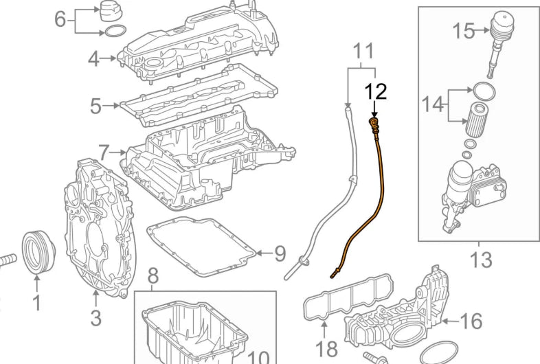 NEW MB SPRINTER 906 OIL LEVEL DIPSTICK A6510102172 2.1 DIESEL ORIGINAL