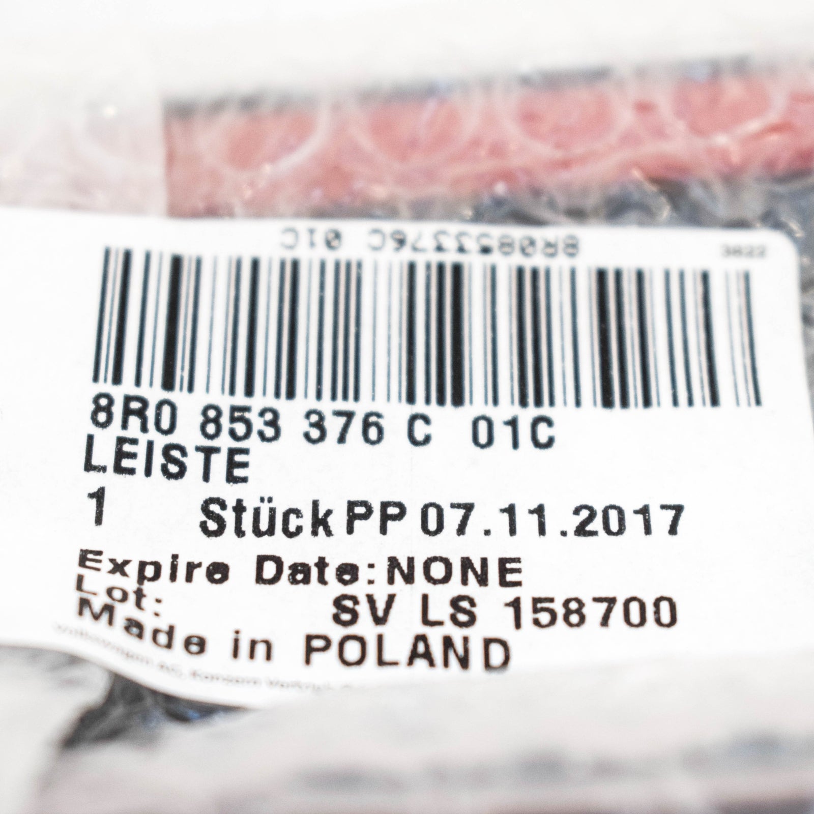 NEW AUDI Q5 8R REAR RIGHT SILL PLATE S LINE 8R0853376C01C ORIGINAL